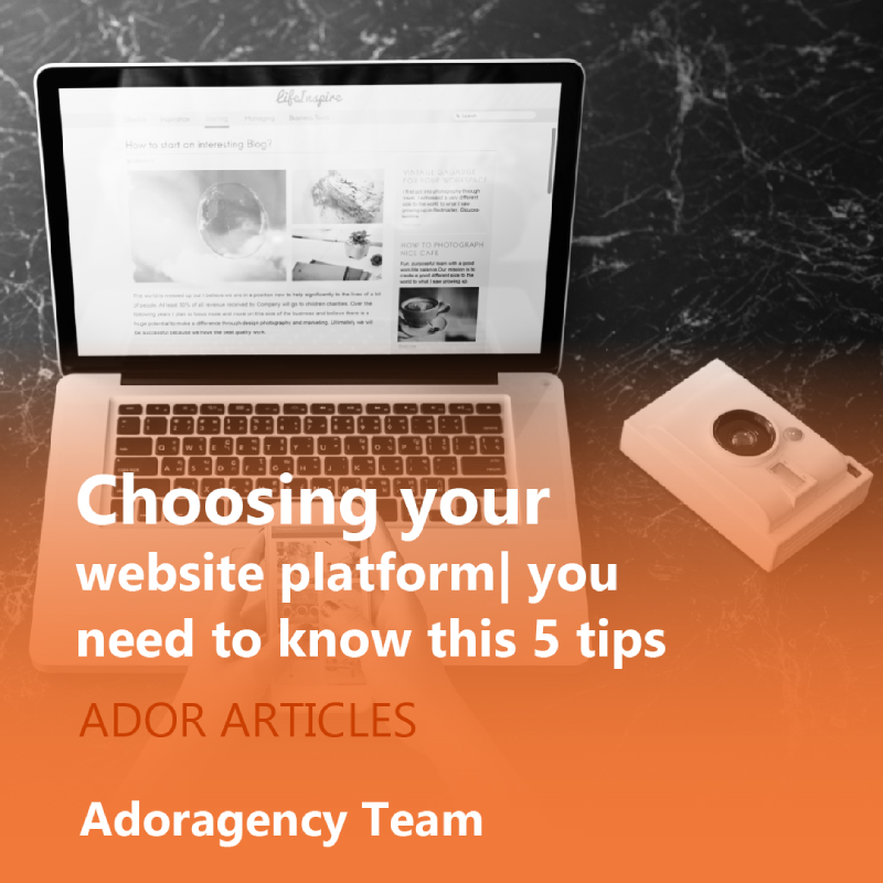 Choosing your website platform | you need to know this 5 tips